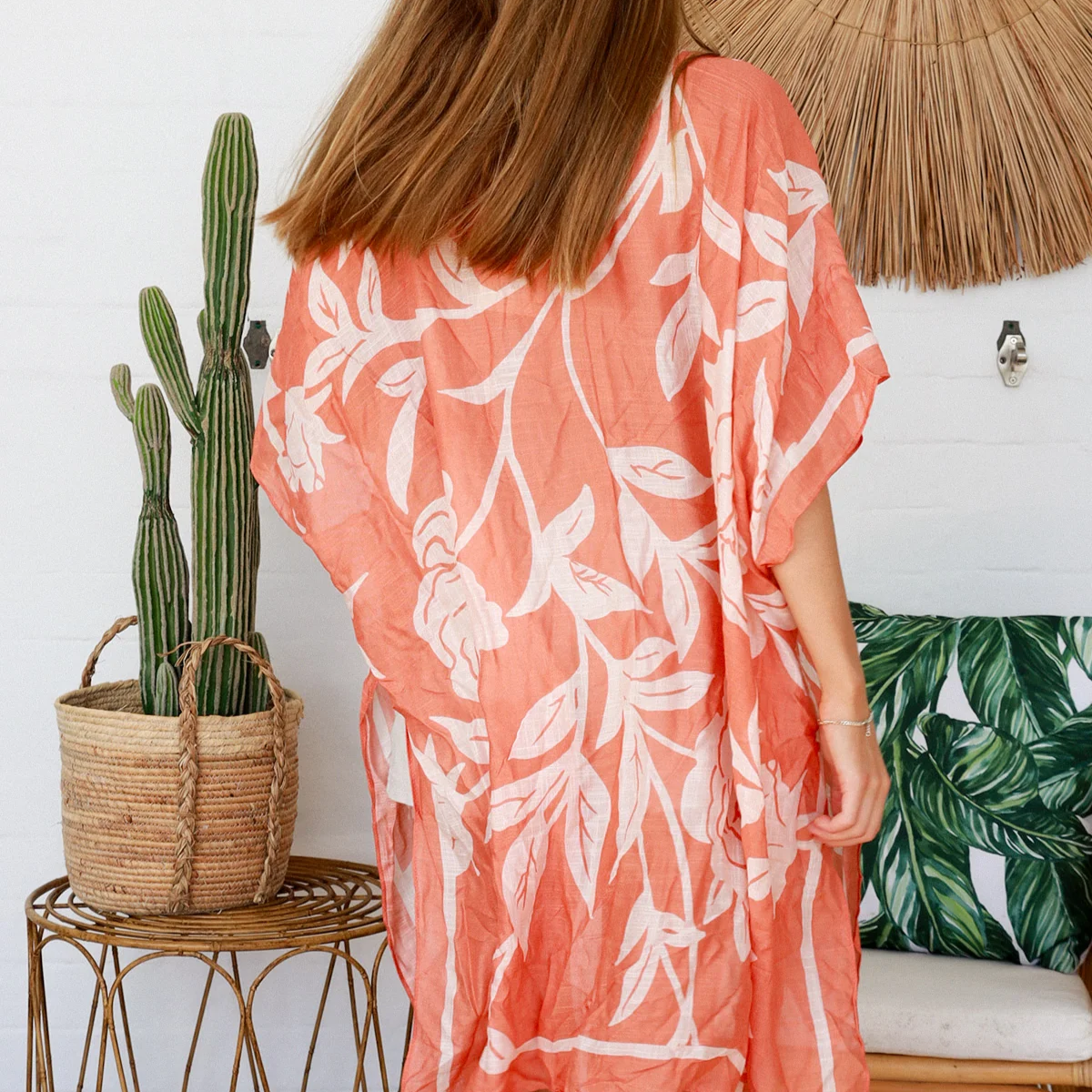 Peach Blossom Kimono Cover Up