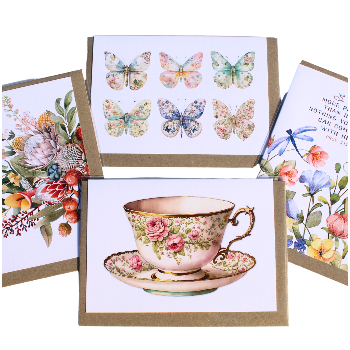 Floral Scripture Greeting Card