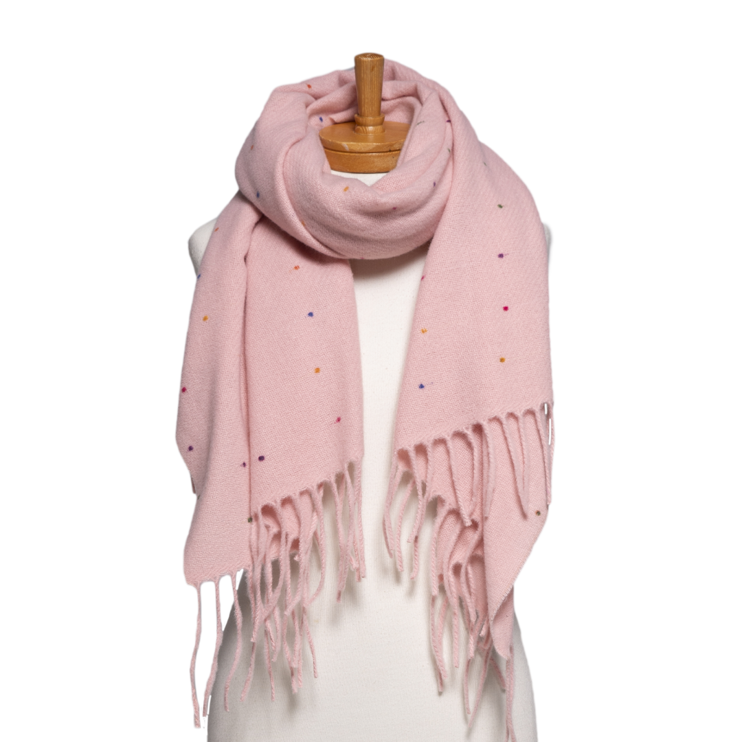 Rose Confetti Winter Scarf
