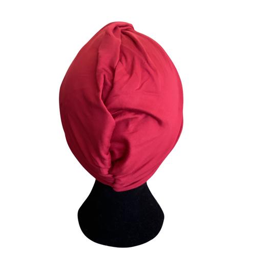 Cherry Red Twist Hair Turban