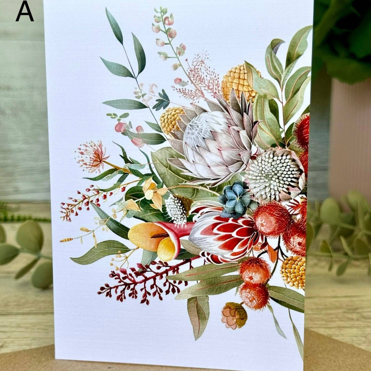 Australian Floral Getting Card