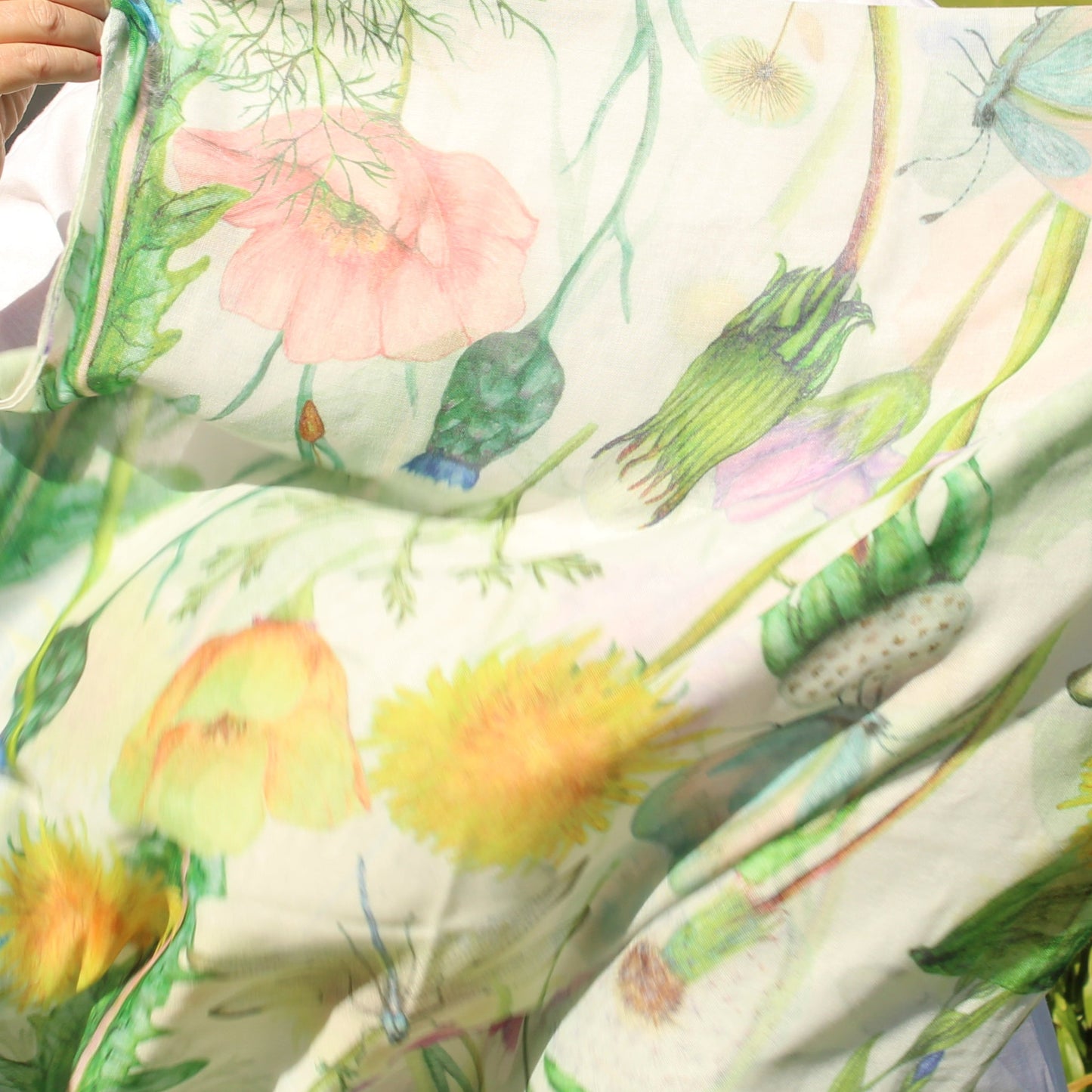 Natures Garden Floral Scarf