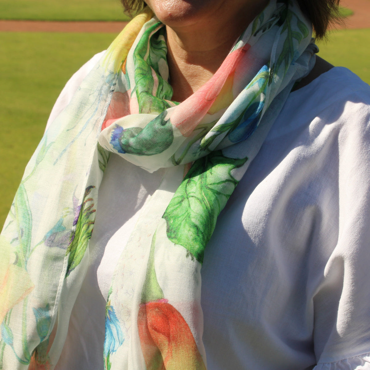 Natures Garden Floral Scarf