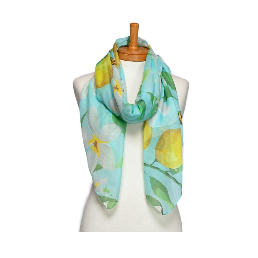 Aqua Lemon Scarf