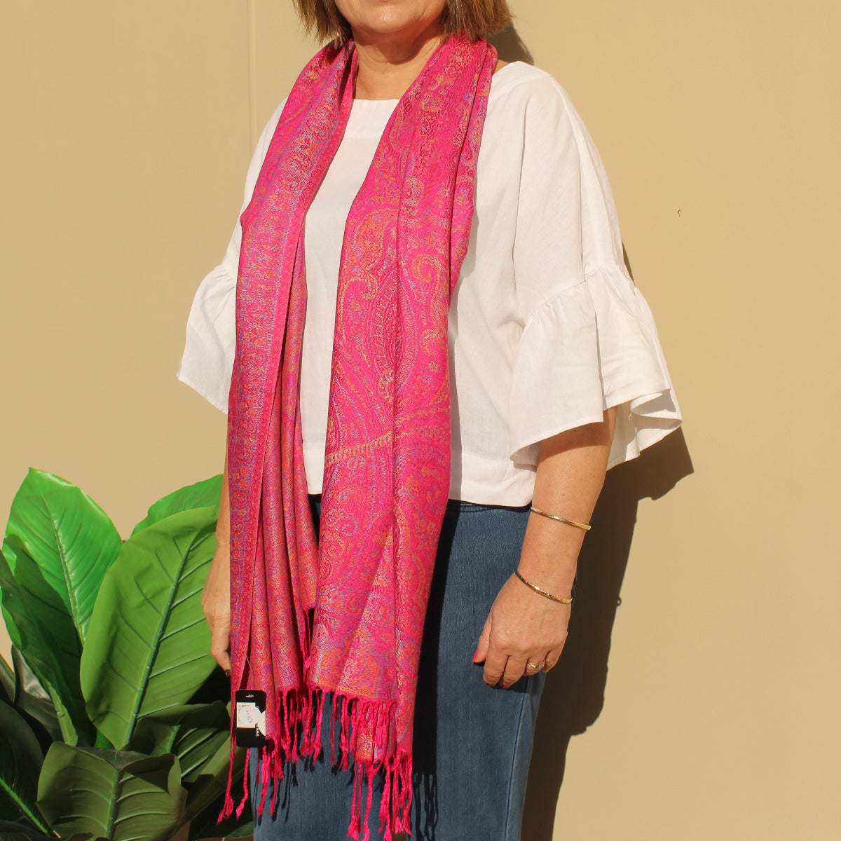 Pink Marrakesh Pashmina Style Wrap