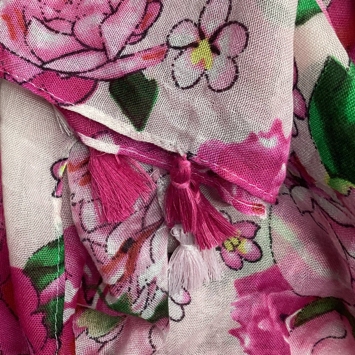 Pink Cherry Blossom Ladies Scarf