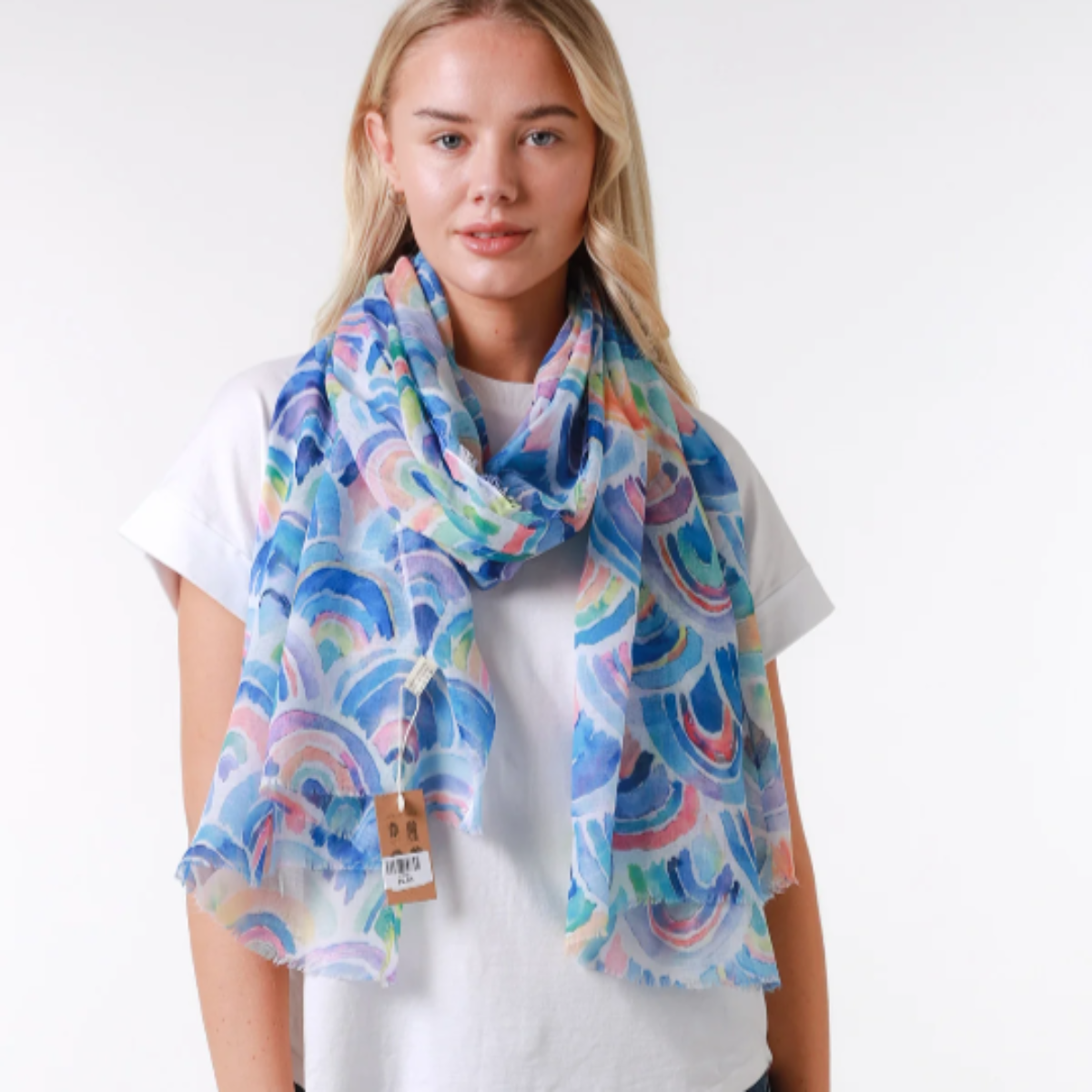 Summer Rainbow Ladies Scarf