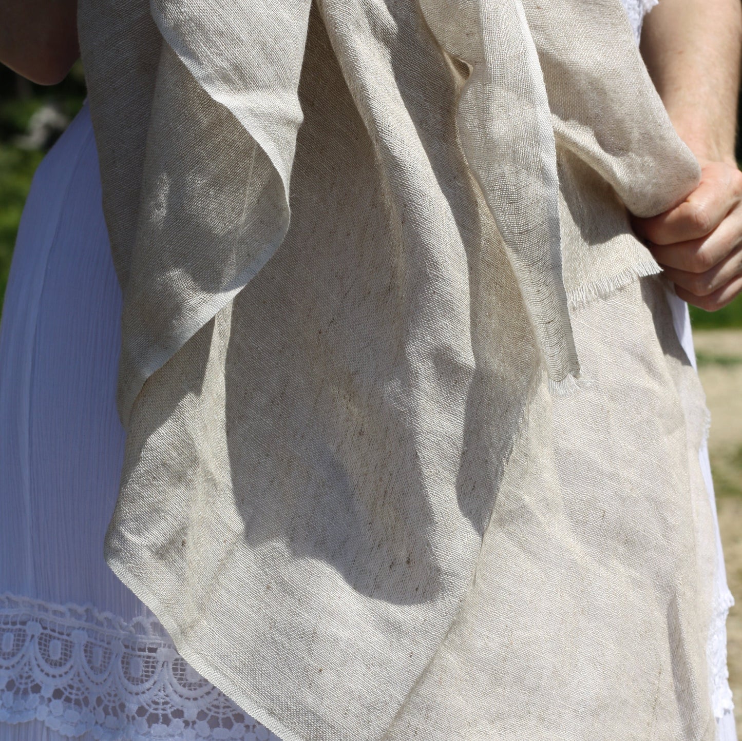 Marseille Linen Scarf in Natural