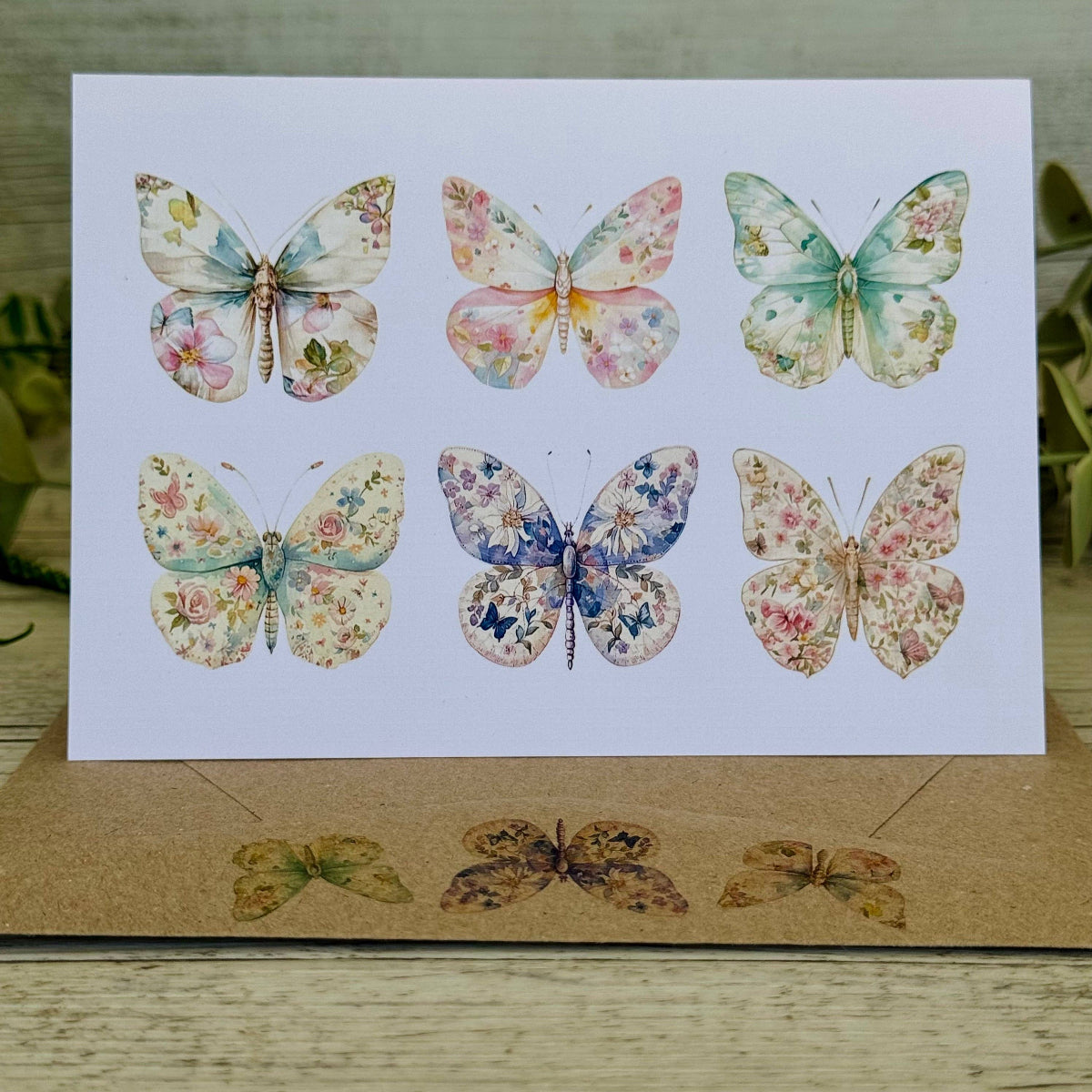 Pastel Butterfly Greeting Card