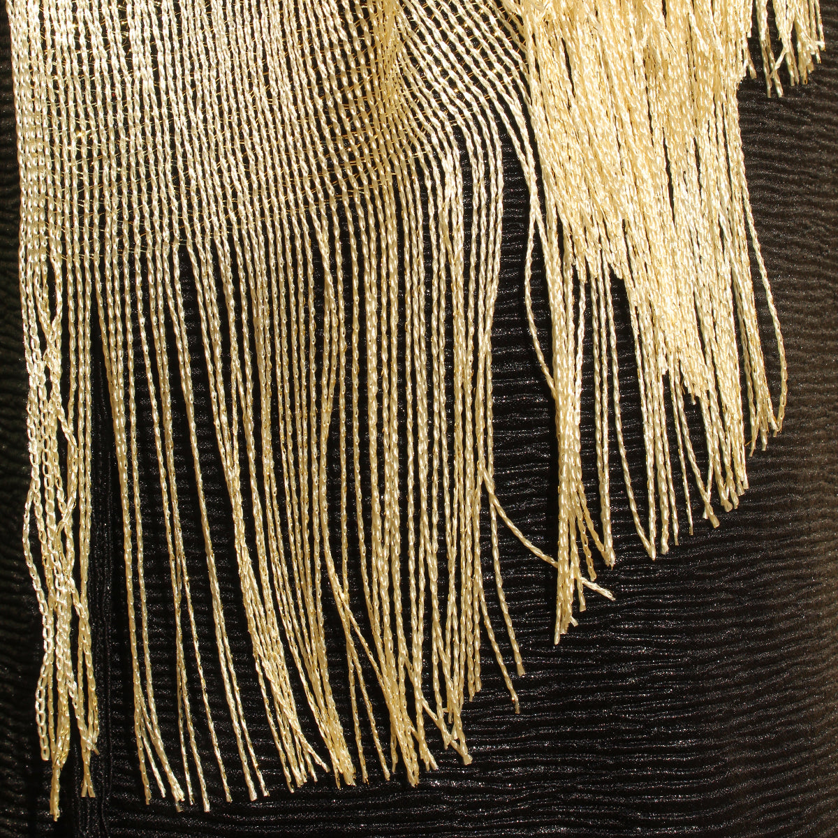 Gold Glitter Evening Shawl Wrap