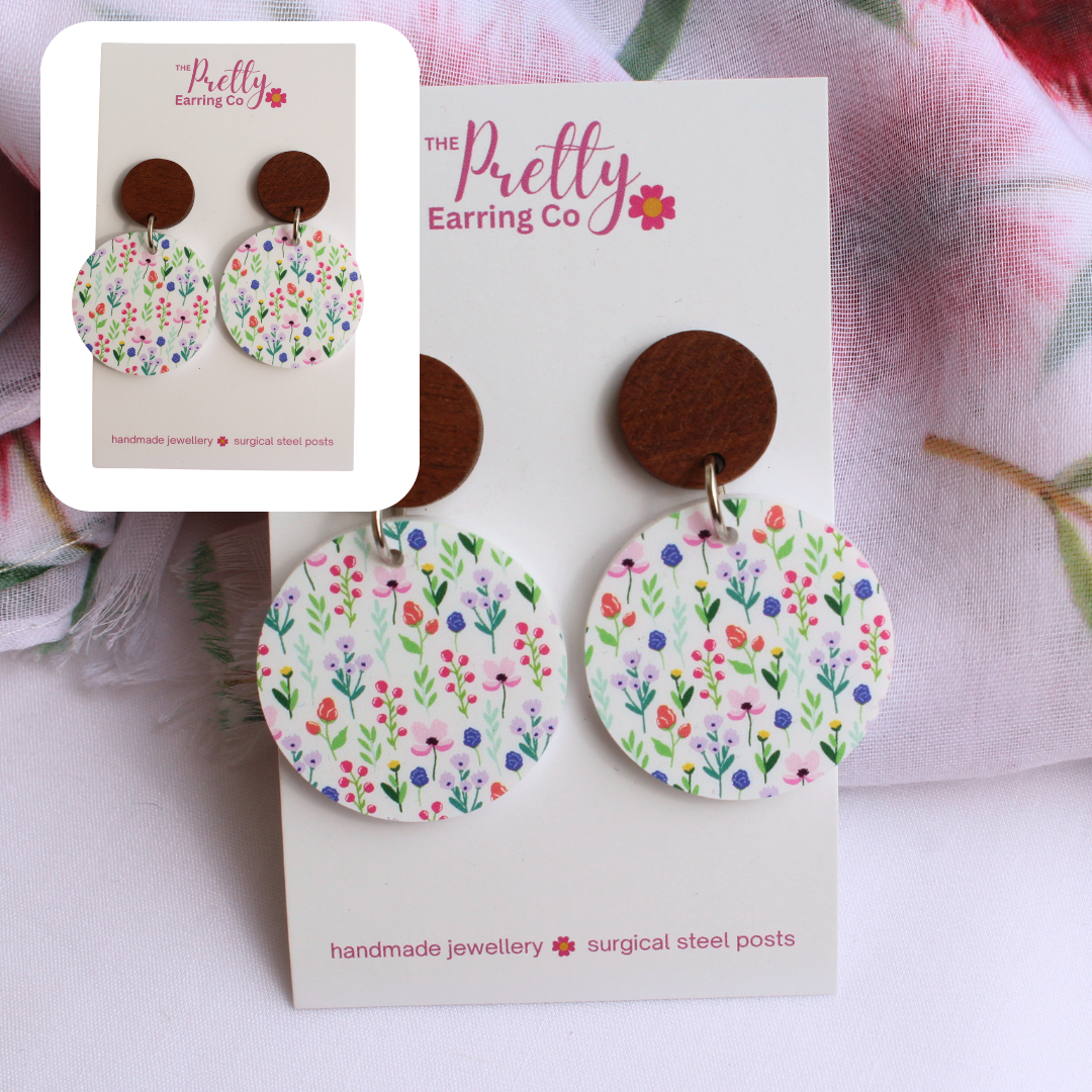 Spring Meadow Stud Dangle Earrings