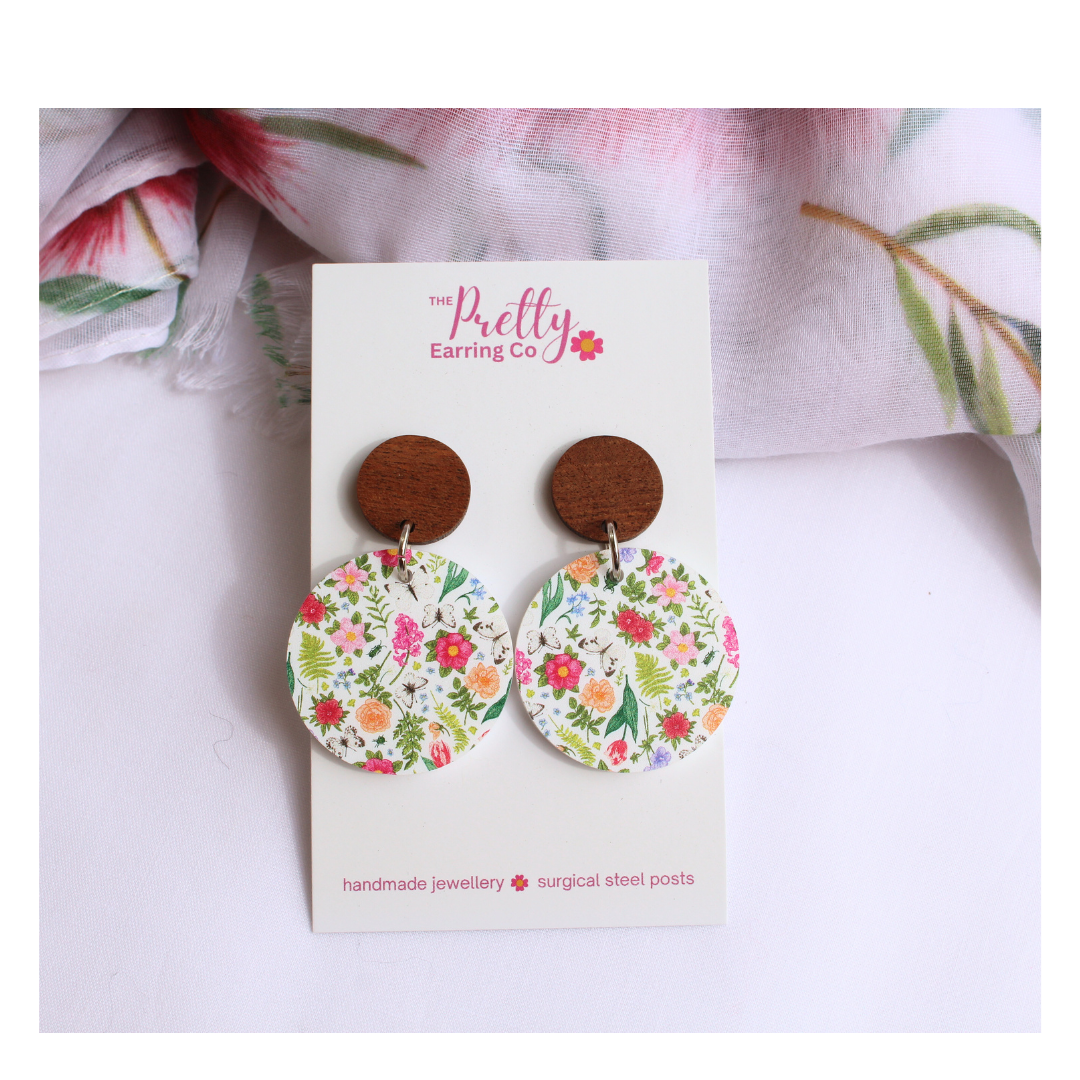 Summer Meadow Stud Dangle Earrings