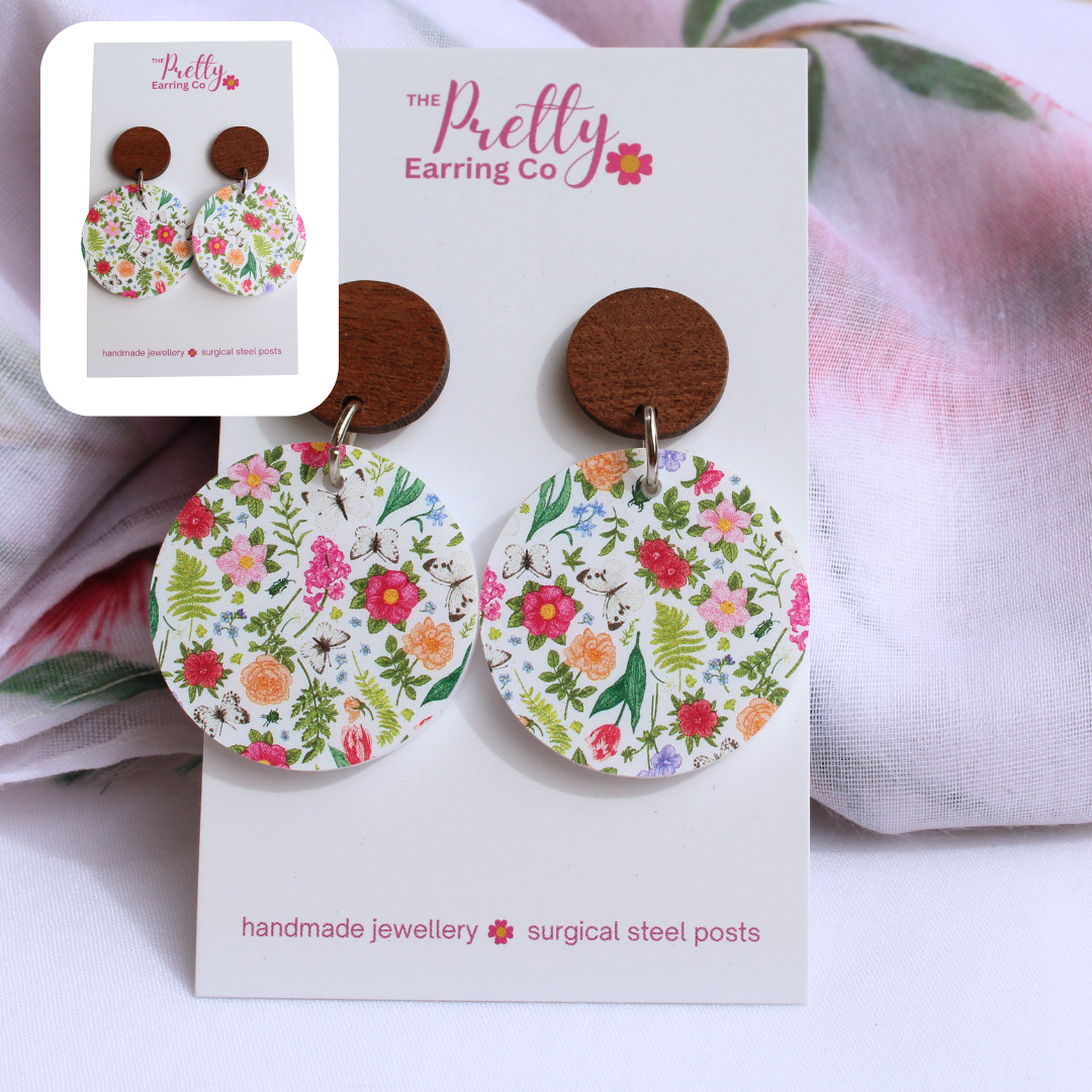 Summer Meadow Stud Dangle Earrings