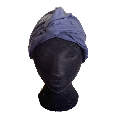 Navy Blue Twist Hair Turban