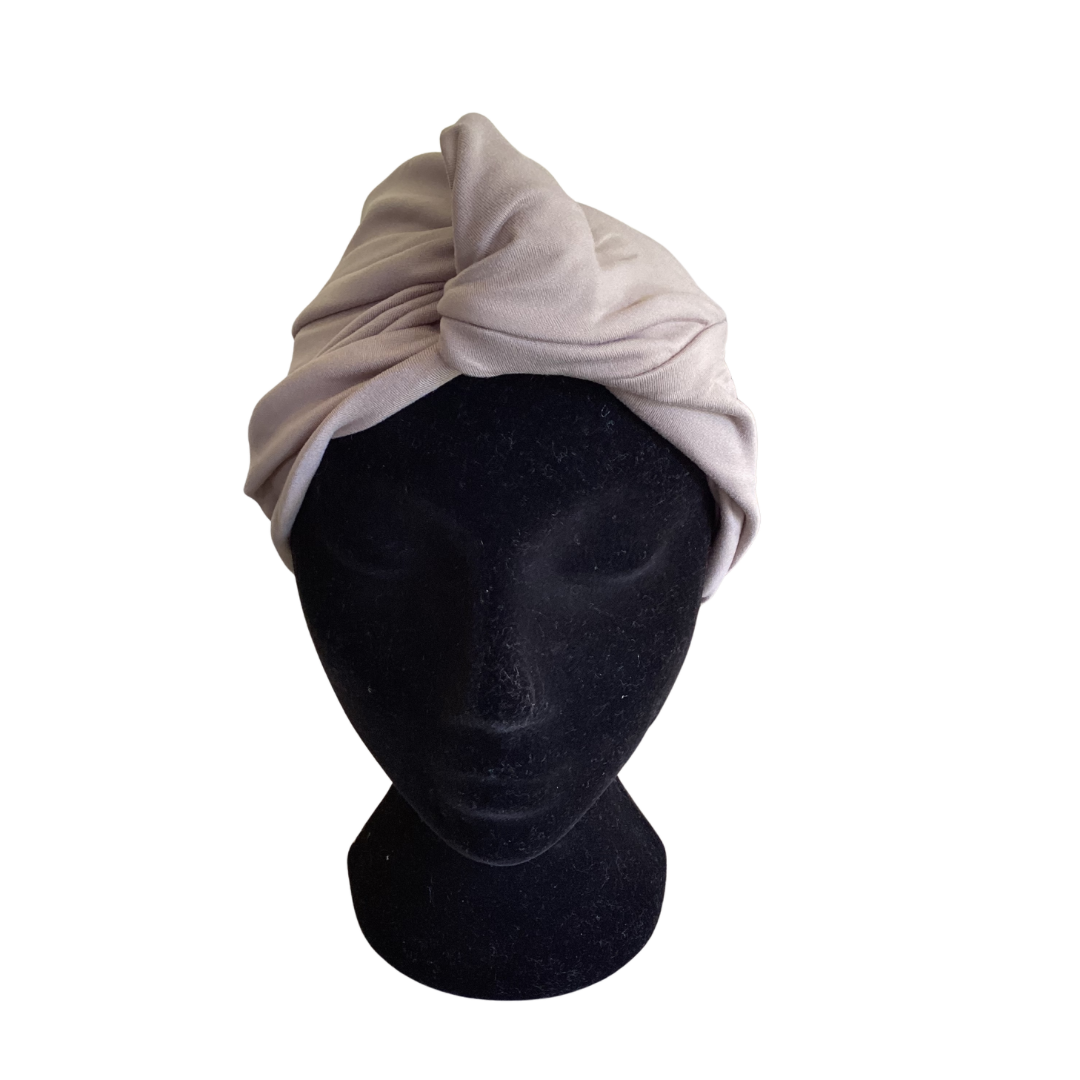 Taupe Twist Hair Turban