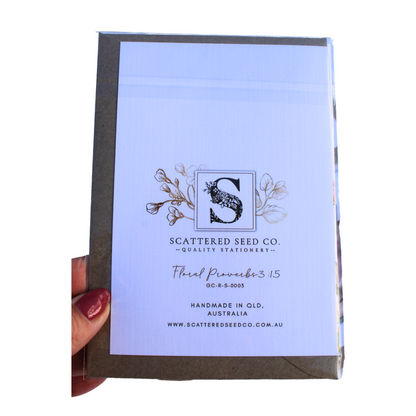 Floral Scripture Greeting Card