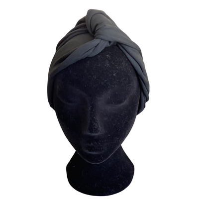 Black Twist Hair Turban