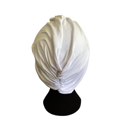 White Twist Hair Turban