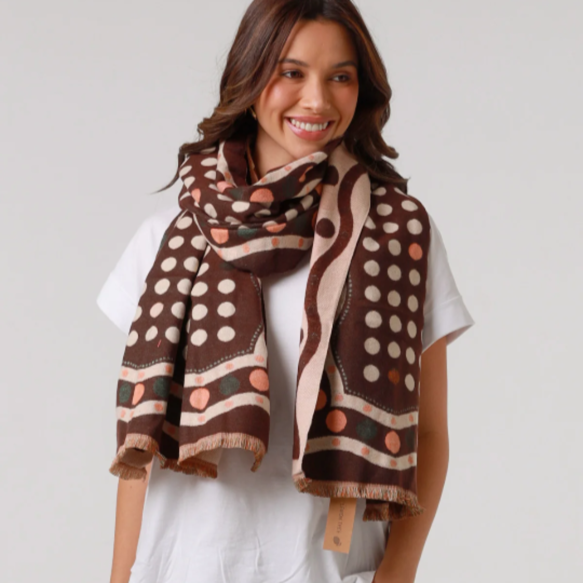 Brown Outback Winter Scarf