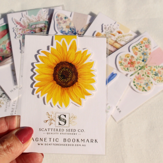 Sunflower Magnetic Bookmark