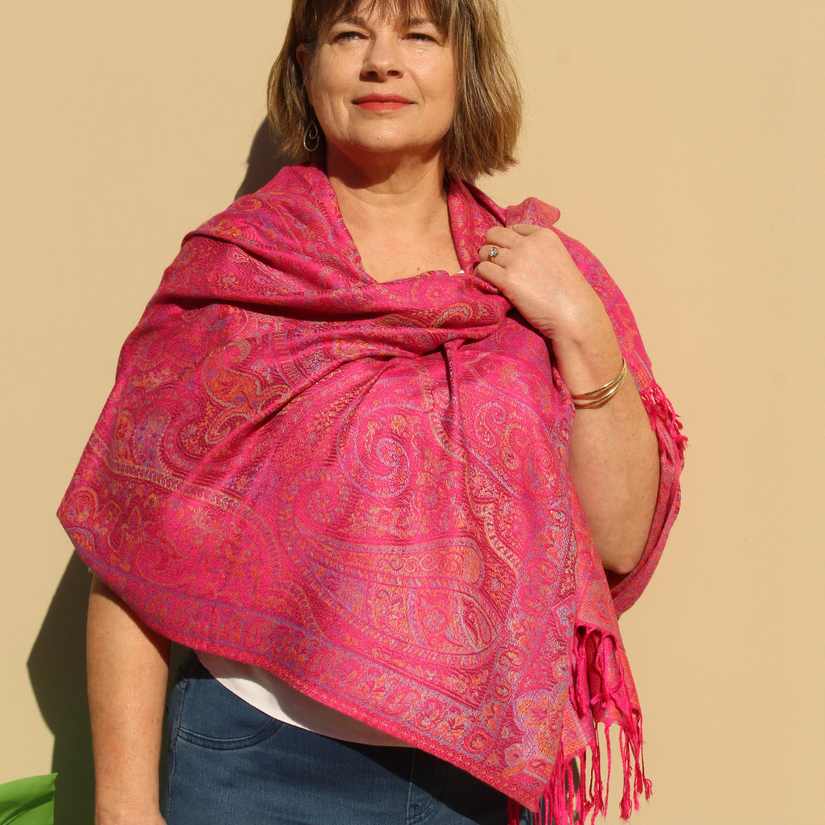 Pink Marrakesh Pashmina Style Wrap