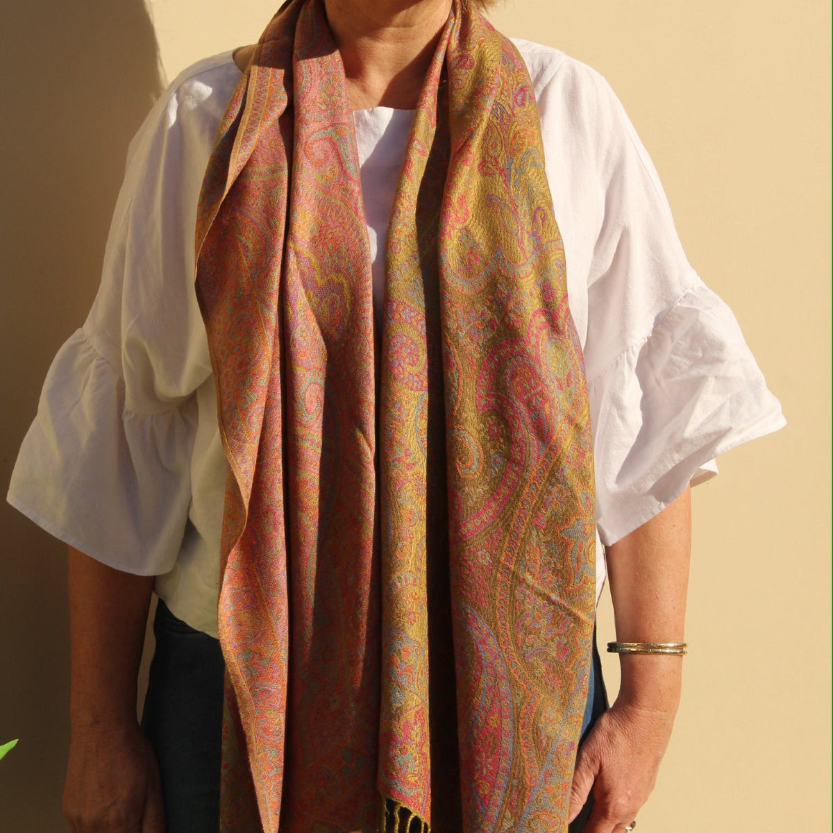 Olive Marrakesh Pashmina Style Wrap