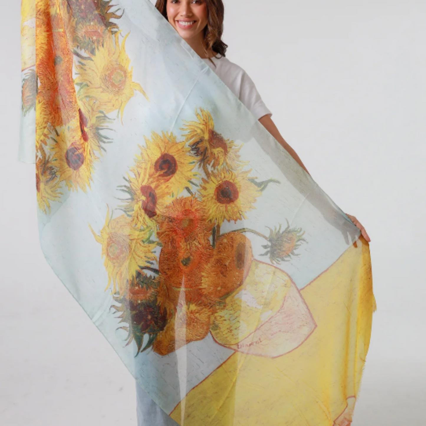 Van Gogh Sunflowers Scarf