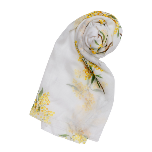 White Wattle Scarf