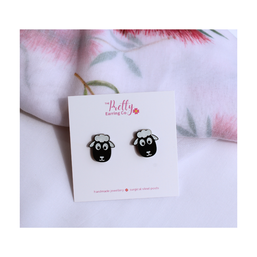 Sheep stud earrings