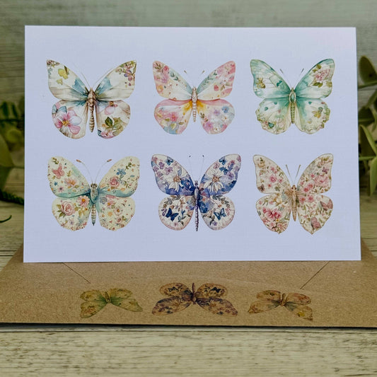 Pastel Butterfly Greeting Card
