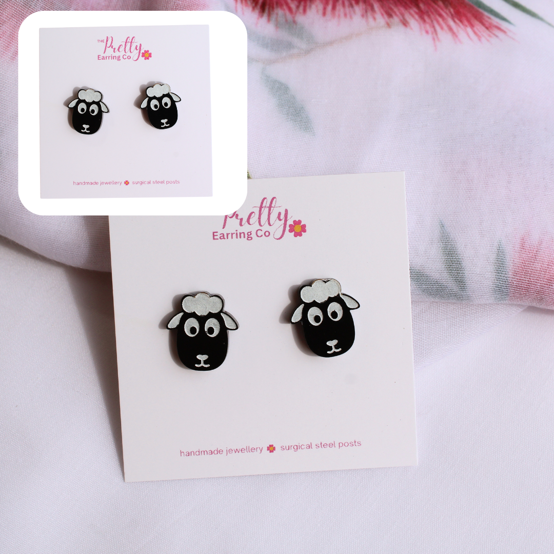 Sheep stud earrings