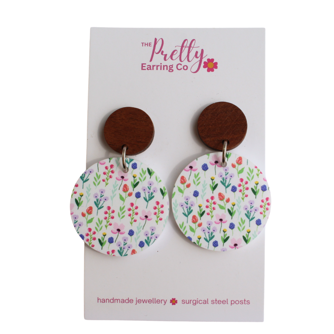 Spring Meadow Stud Dangle Earrings