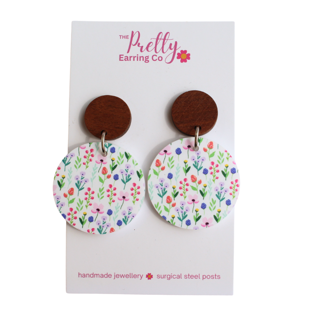 Spring Meadow Stud Dangle Earrings